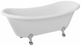 Vonia, laisvai pastatoma Besco Amelia, 190 cm x 77 cm x 69 cm, ovalas, balta sp./juoda sp.