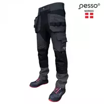 flexpro - Darbo kelnės vyrams Pesso Titan Flexpro, juoda/pilka (Black/Grey), C44 dydis - 1 nuotrauka