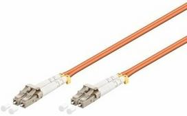 Intellinet LC-LC Fiber Optic Patch Cable OM-2 Orange 5m