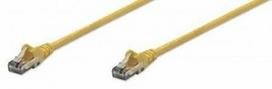 tinklo kabeliai utp cat 6 - Intellinet CAT 6 UTP Cable Yellow 1m - 1 nuotrauka