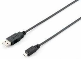 Equip Cable USB to USB-micro Black 1m