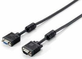 vga kabelis - Equip Cable VGA to VGA Black 1.8m - 1 nuotrauka