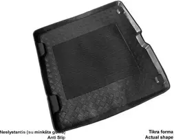 bmw f11 kilimeliai - Mix Plast Plastikinis Bagažinės kilimėlis BMW 5 F11 Touring 2010-2017m. - 1 nuotrauka
