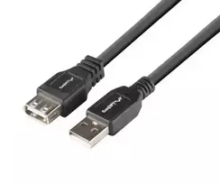 usb extension - Lanberg Cable USB to USB Black 1.8 m - 2 nuotrauka