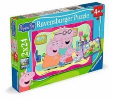 Ravensburger Peppa Pig 12004184, 2 x 24 det.