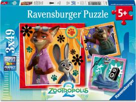 Ravensburger Zootopia 2, 3 x 49 det. (12004137)