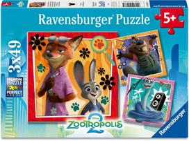 Ravensburger Zootopia 2 12004369, 3 x 49 det.