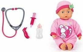 Lėlė Bayer Doctor Set 33cm