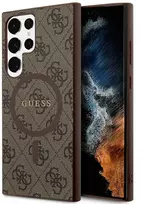 magsafe samsung s24 ultra - Guess 4G Collection Odinis Metalinis Logotipas MagSafe Dėklas Samsung Galaxy S24 Ultra - Rudas (Brown) - 1 nuotrauka