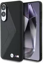 samsung galaxy s25 black - BMW Leather Oversized Stripes MagSafe Dėklas Samsung Galaxy S25 Edge Juodas (Black) - 1 nuotrauka