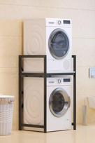 Kalune Design Skalbimo mašinos spintelė C7, juoda/balta (Black/White)