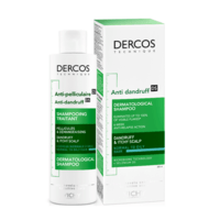 sampunas riebiems plaukams - VICHY DERCOS ANTI-DANDRUFF, šampūnas nuo pleiskanų normaliems ir riebiems plaukams, 200 ml - 1 nuotrauka