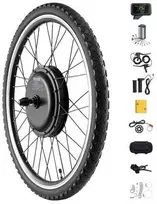 varikliai - Vevor 1000 W elektrinio dviračio konversijos rinkinys 48V 26" priekinis ratas - 1 nuotrauka