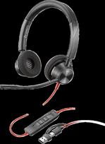 HP Poly Blackwire 3320 Stereo Juodos (Black)
