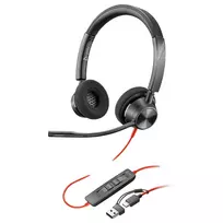 3320 poly - HP Poly Blackwire 3320 Stereo Juodos (Black) - 9 nuotrauka