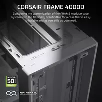 4000d rs - Corsair FRAME 4000D White (Balta) - 7 nuotrauka