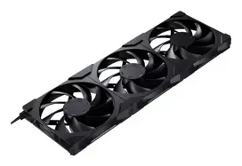 korpuso ventiliatorei - Phanteks M25 Gen2 140 mm PWM Ventiliatorius, 3 vnt. Juodas (Black) - 3 nuotrauka
