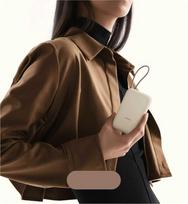 xiaomi power bank - Xiaomi (Integruotas kabelis) 10000 mAh Tan (Smėlio) - 2 nuotrauka