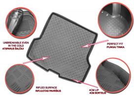 citroen c5 kilimelis - Plastikinis Bagažinės kilimėlis Citroen C5 X nuo 2022m. (Shine Pack) - 4 nuotrauka