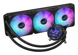 ausintuvai am4 - ASUS ROG STRIX LC III 360 ARGB LCD Juodas (Black) Procesoriaus AIO Aušintuvas - 7 nuotrauka