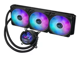ausintuvai am4 - ASUS ROG STRIX LC III 360 ARGB LCD Juodas (Black) Procesoriaus AIO Aušintuvas - 8 nuotrauka