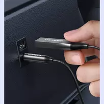 automobilio mikrofonas - Garso adapteris UGREEN CM309 Bluetooth 5.3 USB - 3,5 mm mini jack juodas - 4 nuotrauka
