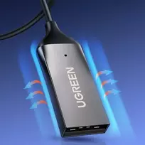 automobilio mikrofonas - Garso adapteris UGREEN CM309 Bluetooth 5.3 USB - 3,5 mm mini jack juodas - 6 nuotrauka
