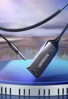 automobilio mikrofonas - Garso adapteris UGREEN CM309 Bluetooth 5.3 USB - 3,5 mm mini jack juodas - 9 nuotrauka