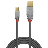 laidas usb mini b - Lindy USB 2.0 Kabelis Typ A/Mini-B Cromo Line M/M 5m - 2 nuotrauka