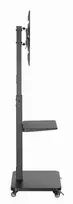stovas su ratukais - Gembird TVS-75S-02 Televizoriaus stovas su ratukais, 37-75", Juodas (Black) - 5 nuotrauka