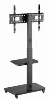 stovas su ratukais - Gembird TVS-75S-02 Televizoriaus stovas su ratukais, 37-75", Juodas (Black) - 7 nuotrauka