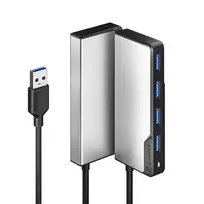 type 2 kabels - ALOGIC USB-A Fusion SWIFT 4-port, Space Grey UAFUUA-SGR - 2 nuotrauka