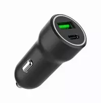 typos - Automobilinis įkroviklis Gembird A2PDQC20, USB Type C, juoda, 20 W - 3 nuotrauka