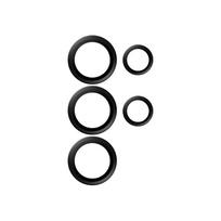 juoda pakavimo plevele - PanzerGlass "Hoops Lens Protector Galaxy S25 Ultra" Black - 2 nuotrauka