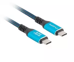 usb4 kabelis 240w - Lanberg USB-C M/M 4.0 CABLE 240W 8K 60HZ | CA-CMCM-45CU-0015-BK - 2 nuotrauka