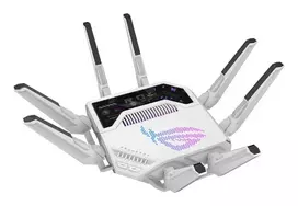 rog wifi 7 router - ASUS ROG Rapture GT-BE19000AI, baltas (White) - 2 nuotrauka