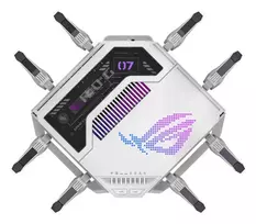 rog wifi 7 router - ASUS ROG Rapture GT-BE19000AI, baltas (White) - 6 nuotrauka