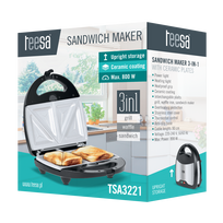 sandwich maker - Teesa TSA3221 - 2 nuotrauka