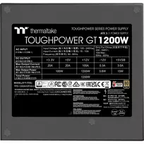 psu' - Thermaltake Toughpower GT 1200W Juodas (Black) - 2 nuotrauka