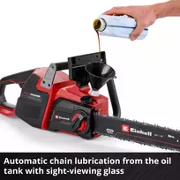 grandinini - Einhell GP-LC 36/40 Li BL-Solo, 40 cm, Juodas (Black), Raudonas (Red) - 4 nuotrauka
