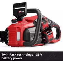 grandinini - Einhell GP-LC 36/40 Li BL-Solo, 40 cm, Juodas (Black), Raudonas (Red) - 5 nuotrauka