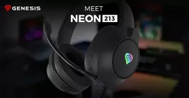 rgb ausines - Genesis Neon 213 RGB Gaming Headset Juodas (Black) - 2 nuotrauka