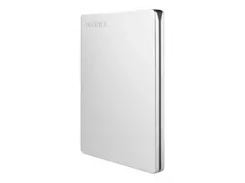 hdd isorinis diskas 2tb - Toshiba Canvio Slim, HDD, 2 TB, sidabro - 4 nuotrauka