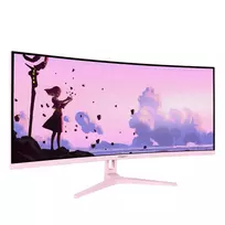 curved monitor - Arozzi Nova AZ-NO-34T2K165-PNK 34", VA, UWQHD, 165Hz, curved, pink - 3 nuotrauka