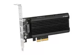 sas adapteris - Icy Dock MB987M2P-1B EZConvert Ex Pro M.2 NVMe į PCIe adapteris Juodas (Black) - 5 nuotrauka