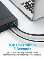 usb 3 0 3m - CABLE USB3.0 MALE TO MALE/3M BLACK COOBI VENTION - 9 nuotrauka