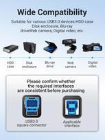 usb 3 0 3m - CABLE USB3.0 MALE TO MALE/3M BLACK COOBI VENTION - 10 nuotrauka