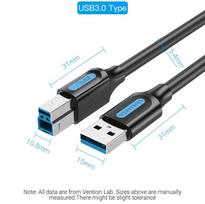 usb 3 0 3m - CABLE USB3.0 MALE TO MALE/3M BLACK COOBI VENTION - 11 nuotrauka