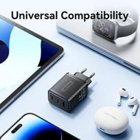 30w pakrovejas - MOBILE CHARGER WALL 65W USB/3P BLACK FERB0-EU VENTION - 3 nuotrauka