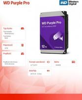 2tb wd - Western Digital Purple Pro WD122PURP 12TB 7200RPM 512MB 3.5" M.2 - 2 nuotrauka